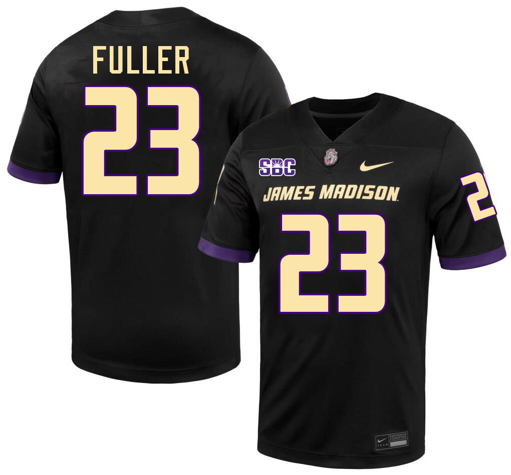 #23 Jordan Fuller JMU Jersey,James Madison Dukes Football Jerseys Stitched-Black #23 Jordan Fuller JMU Jersey,James Madison Dukes Football Jerseys Stitched-Black